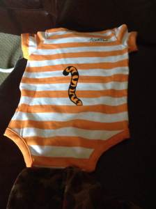 Tigger Onesie Back