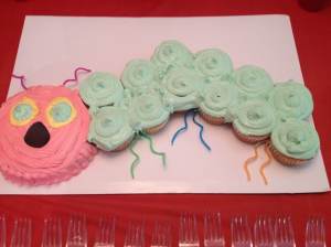 caterpillar cake